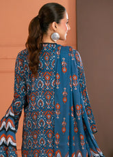 Linen Love By Gul Ahmed Printed Linen 3 Piece Unstitched Suit GA25LL D-LT-52031